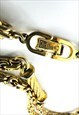 CHRISTIAN DIOR NECKLACE GOLD CHAIN VINTAGE METAL