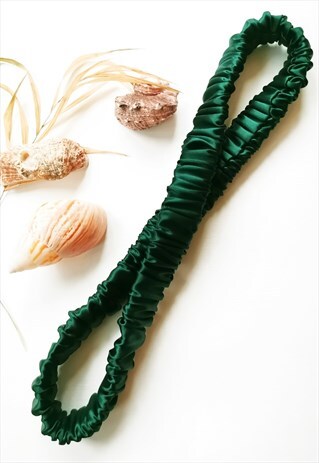 HANDMADE EMERALD GREEN SOLID BATH & SPA HAIR SECURE HEADBAND