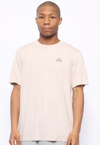 VINTAGE KAPPA LOGO T-SHIRT BEIGE