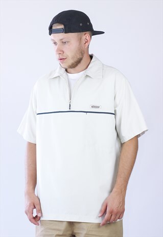 VINTAGE MENS ELLESSE DESERT POLO SHIRT TREKKING TOP