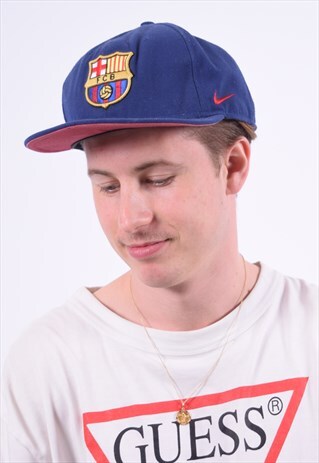 VINTAGE NIKE FCB CAP BLUE