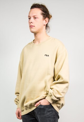 FILA 90'S VINTAGE BEIGE SWEATSHIRT