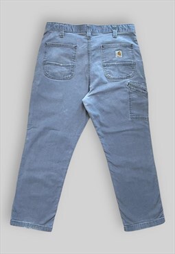 Carhartt Workwear Pocket Logo Trousers in Grey
