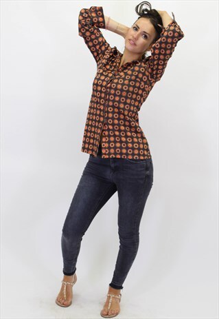 VINTAGE ABSTRACT PATTERN FESTIVAL SHIRT