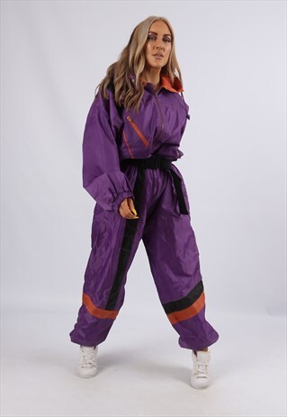 VINTAGE FULL SKI SUIT SNOW SPORTS UK 18 XXL (JJ1U)