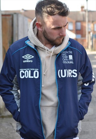 VINTAGE 90'S UMBRO SPORTS WINDBREAKER TRACK JACKET