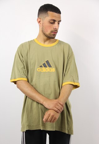 VINTAGE 90'S ADIDAS KHAKI T-SHIRT