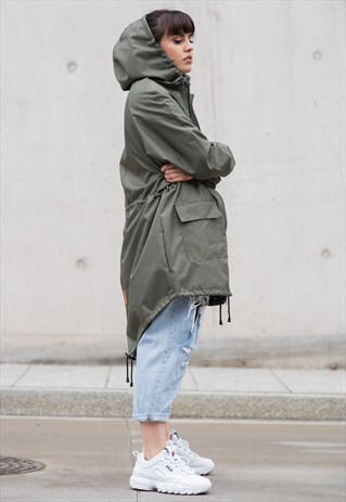 KHAKI PARKA COAT