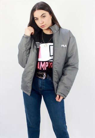 90'S RARE RETRO REVERSIBLE PUFFER JACKET