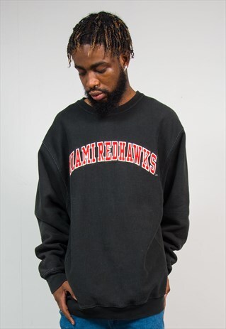 90S MIAMI UNIVERSITY REDHAWKS USA COLLEGE SWEATSHIRT