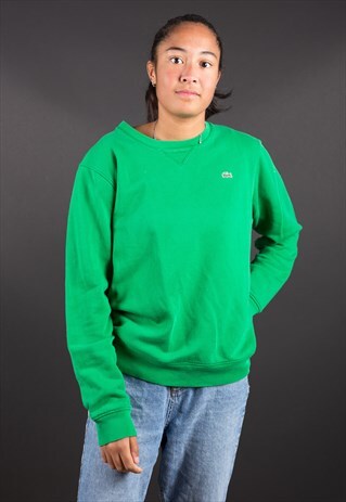 GREEN KNIT LACOSTE JUMPER