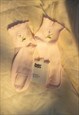 PINK FRILL TOP FLOWER SOCKS