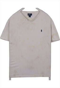 Vintage 90's Polo Ralph Lauren T Shirt V Neck Single Stitch