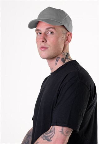 ESSENTIAL BLANK BASEBALL HAT CAP - SILVER GREY