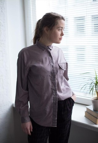 VINTAGE 80'S PURPLE SHIMMERING SHIRT