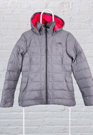 VINTAGE THE NORTH FACE PUFFER JACKET GREY WOMEN'S MEDIUM