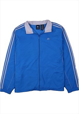 Vintage 90's Starter Windbreaker Sportswear Full Zip Up Blue