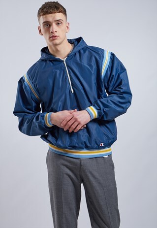 VINTAGE CHAMPION 1/4 ZIP SHELL JACKET