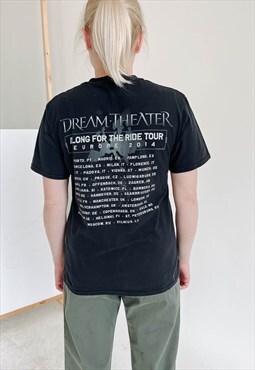 Vintage Y2k Dream Theater Graphic T-Shirt in Black M