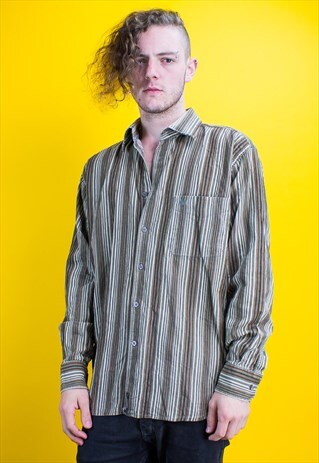 VINTAGE STRIPED CORDUROY SHIRT