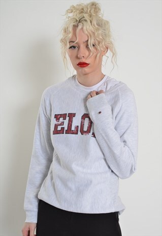 VINTAGE CHAMPION SWEATSHIRT JUMPER GREY