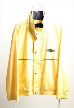 Vintage Dunlop Motor Sport Windbreaker Jacket Yellow
