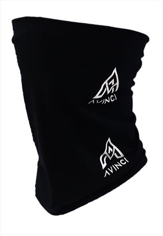 UNISEX REUSABLE & WASHABLE BLACK VISCOSE FASHION FACE SNOOD