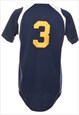 VINTAGE BUTTON FRONT TIGERS 3 SPORTS TOP - S