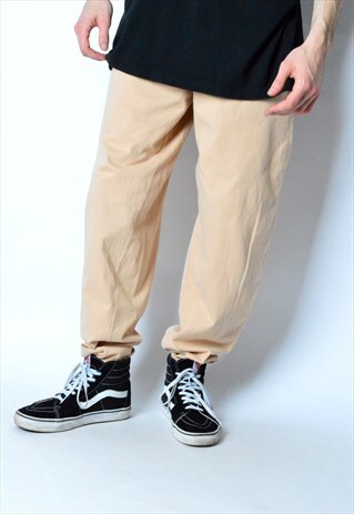 VINTAGE 90S BEIGE CAMEL PANTS