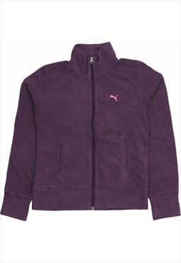 Vintage 90's Puma Fleece Zip Up Burgundy