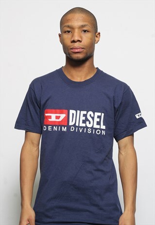 VINTAGE DIESEL LOGO T-SHIRT BLUE