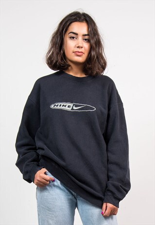90'S VINTAGE BLACK NIKE SWEATSHIRT JUMPER