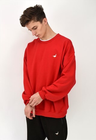 G&G UNISEX RED GOOSE SWEAT
