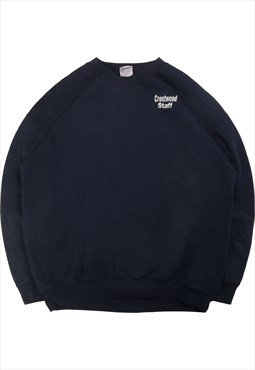 Gildan  Crestwood Staff Crewneck Sweatshirt XLarge Navy Blue