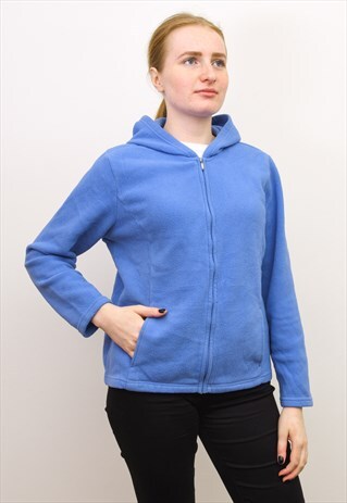 VINTAGE L L BEAN HOODIE FLEECE SWEATSHIRT