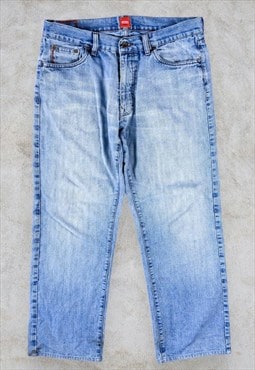 Hugo Boss Orange Jeans HB 2 Wide Straight Leg Blue W36 L30