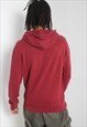 VINTAGE TOMMY HILFIGER SWEATSHIRT HOODIE MENS - RED