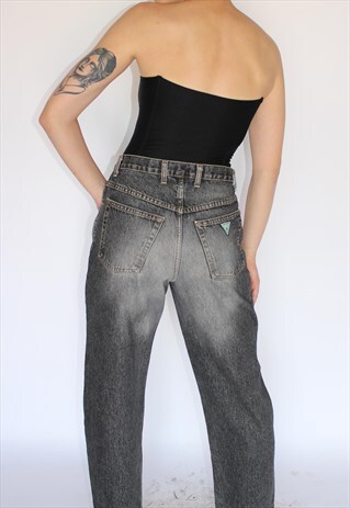 UNISEX GUESS GREY DENIM JEANS