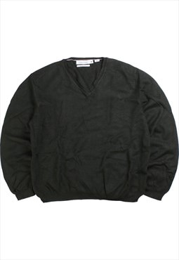 Vintage 90's Calvin Klein Jumper / Sweater Knitted V Neck