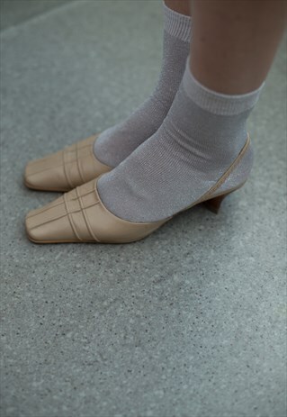 VINTAGE 80'S CAMEL LEATHER SHOES