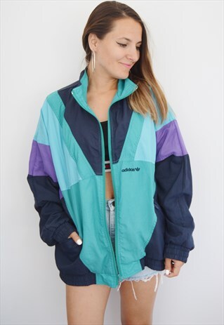 80S ADIDAS VINTAGE SHELL FESTIVAL JACKET