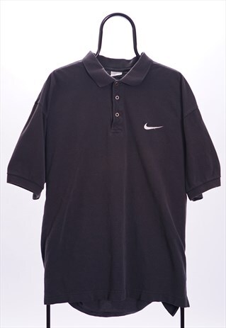 NIKE VINTAGE BLACK POLO SHIRT