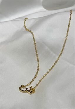 Sheen - Sh Arabic initial Necklace - 18K Gold Plated
