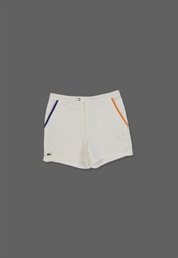 Vintage 90s Lacoste Tennis Shorts in White