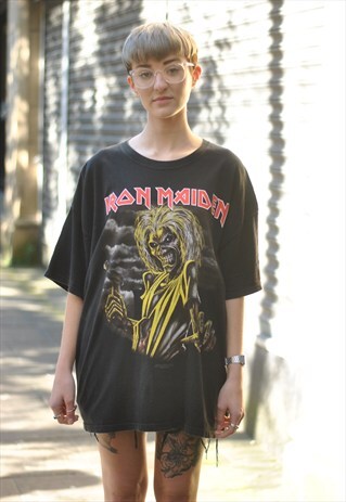 VINTAGE IRON MAIDEN KILLERS ROCK BAND TSHIRT