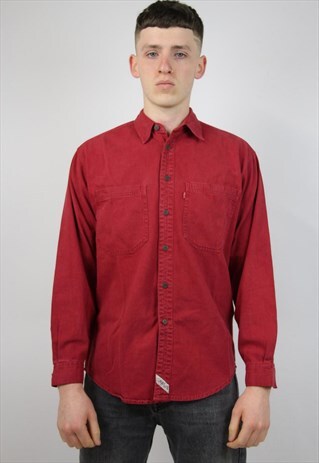 VINTAGE LEVI'S RED DENIM SHIRT