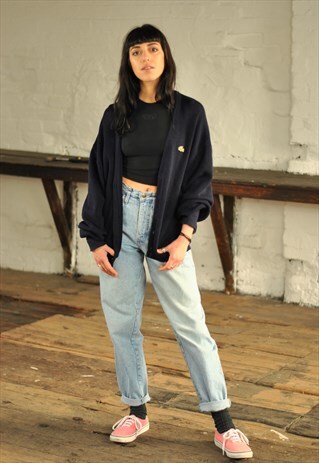 80S CHEMISE LACOSTE GRUNGE CARDIGAN