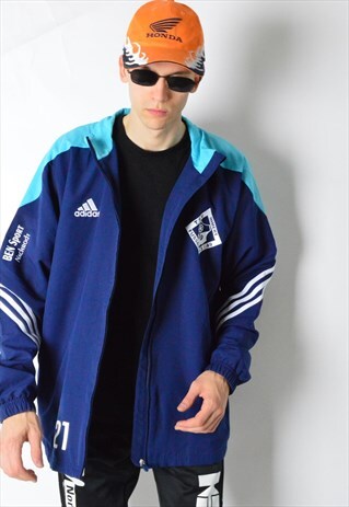 NAVY BLUE ADIDAS TRACK JACKET