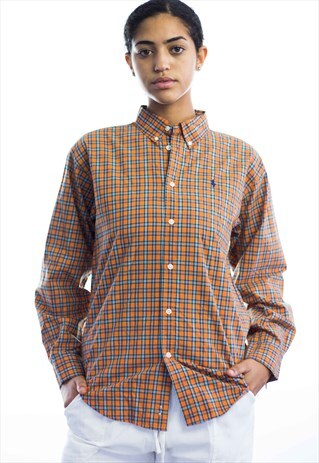 VINTAGE POLO RALPH LAUREN LOGO SHIRT 90S X 7.3
