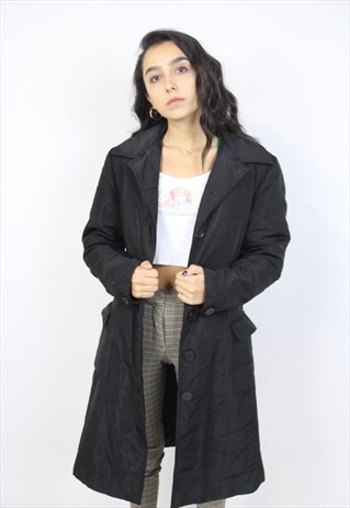 VINTAGE 90'S GIANFRANCO FERRE BLACK LONG JACKET